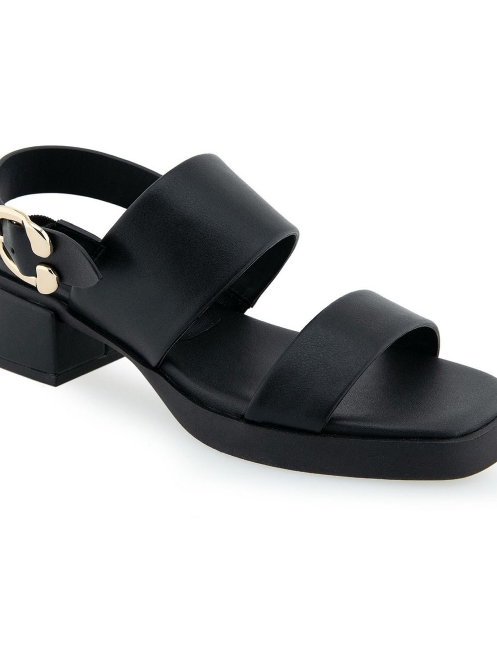 Comfy "Aerosoles" slingback square toe black sandals,9M - Picture 12 of 12